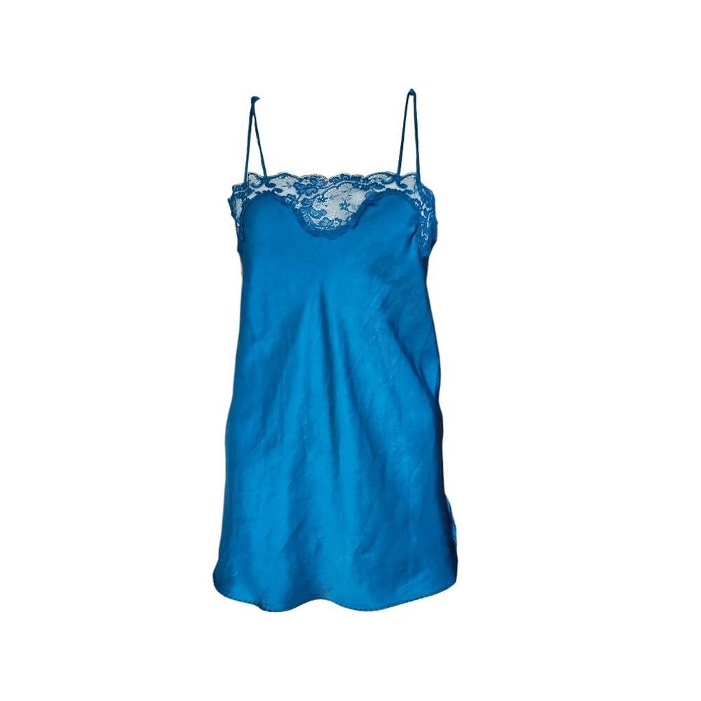 vintage lace slip mini dress